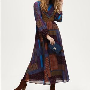 Scoop NYC Print Blouson Maxi Dress